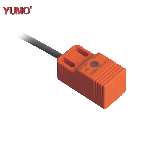  YUMO Inductive Proximity Sensor CJF17E-05 Square Type with Orange Shell Long Lifespan (IP67) Resistive Technology